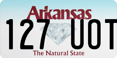 AR license plate 127UOT