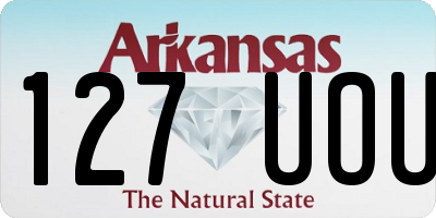 AR license plate 127UOU