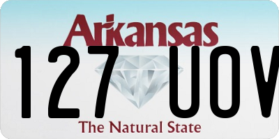 AR license plate 127UOV