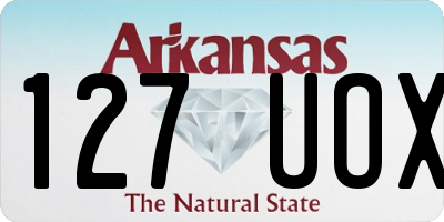 AR license plate 127UOX