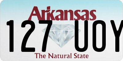 AR license plate 127UOY