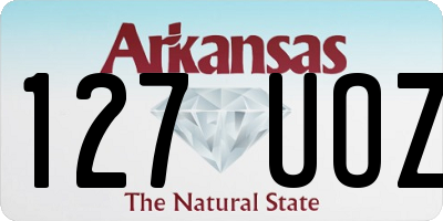 AR license plate 127UOZ