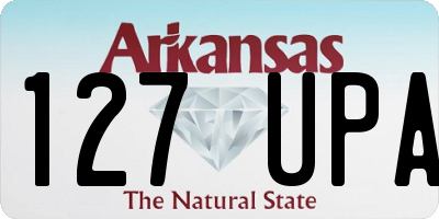 AR license plate 127UPA