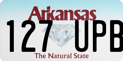 AR license plate 127UPB