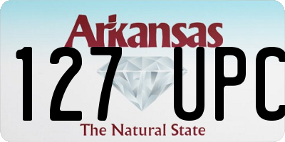 AR license plate 127UPC