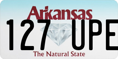 AR license plate 127UPE