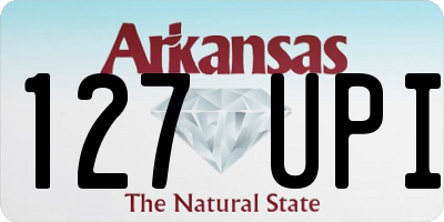 AR license plate 127UPI