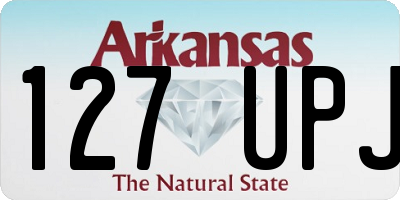 AR license plate 127UPJ