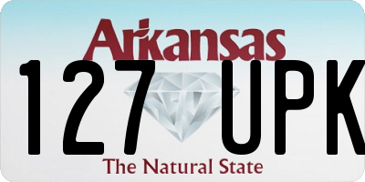 AR license plate 127UPK