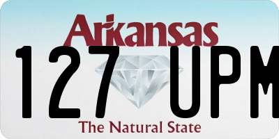 AR license plate 127UPM