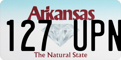 AR license plate 127UPN