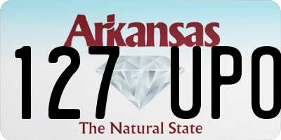 AR license plate 127UPO