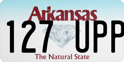 AR license plate 127UPP