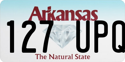 AR license plate 127UPQ