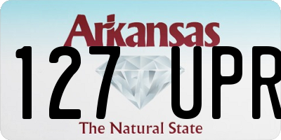 AR license plate 127UPR