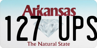 AR license plate 127UPS