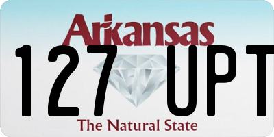 AR license plate 127UPT