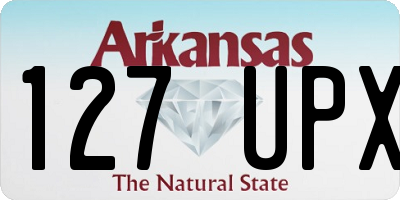 AR license plate 127UPX
