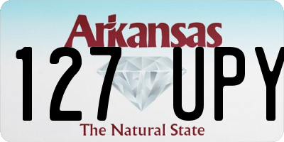 AR license plate 127UPY