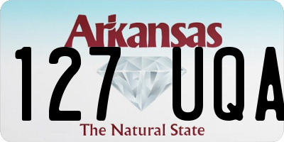 AR license plate 127UQA
