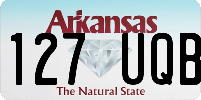 AR license plate 127UQB