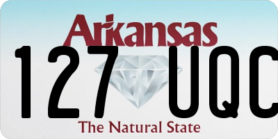 AR license plate 127UQC