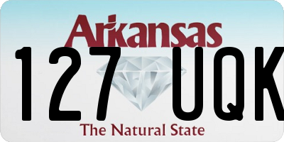 AR license plate 127UQK