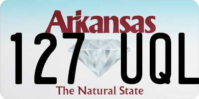 AR license plate 127UQL