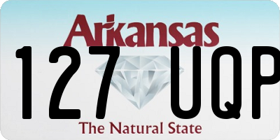 AR license plate 127UQP