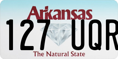 AR license plate 127UQR
