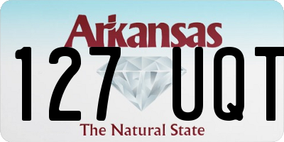 AR license plate 127UQT