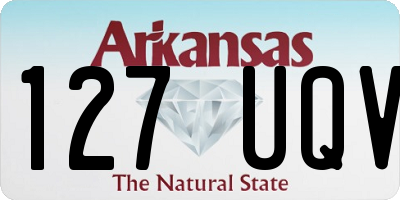 AR license plate 127UQV