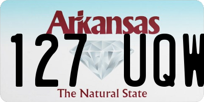 AR license plate 127UQW