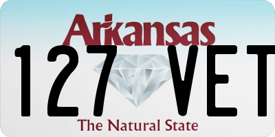 AR license plate 127VET