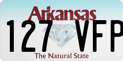 AR license plate 127VFP