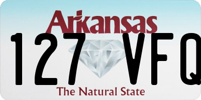 AR license plate 127VFQ