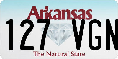 AR license plate 127VGN