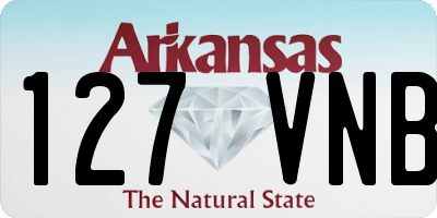 AR license plate 127VNB