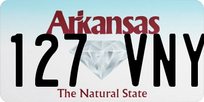 AR license plate 127VNY