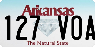 AR license plate 127VOA