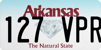 AR license plate 127VPR