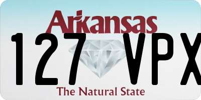 AR license plate 127VPX