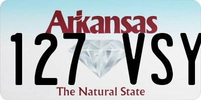 AR license plate 127VSY