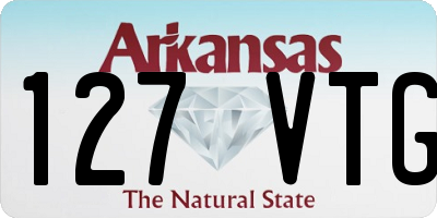 AR license plate 127VTG