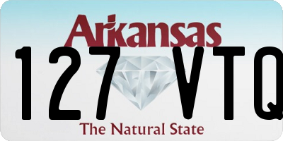 AR license plate 127VTQ