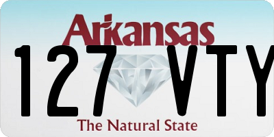 AR license plate 127VTY