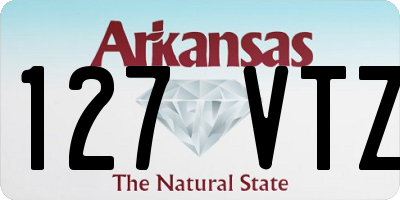 AR license plate 127VTZ