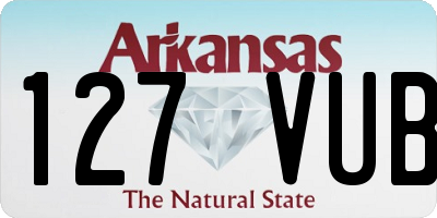 AR license plate 127VUB