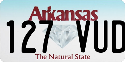 AR license plate 127VUD