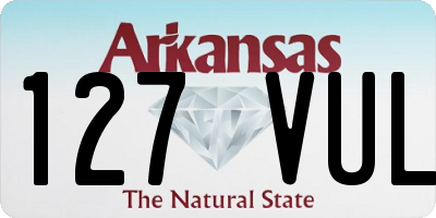 AR license plate 127VUL